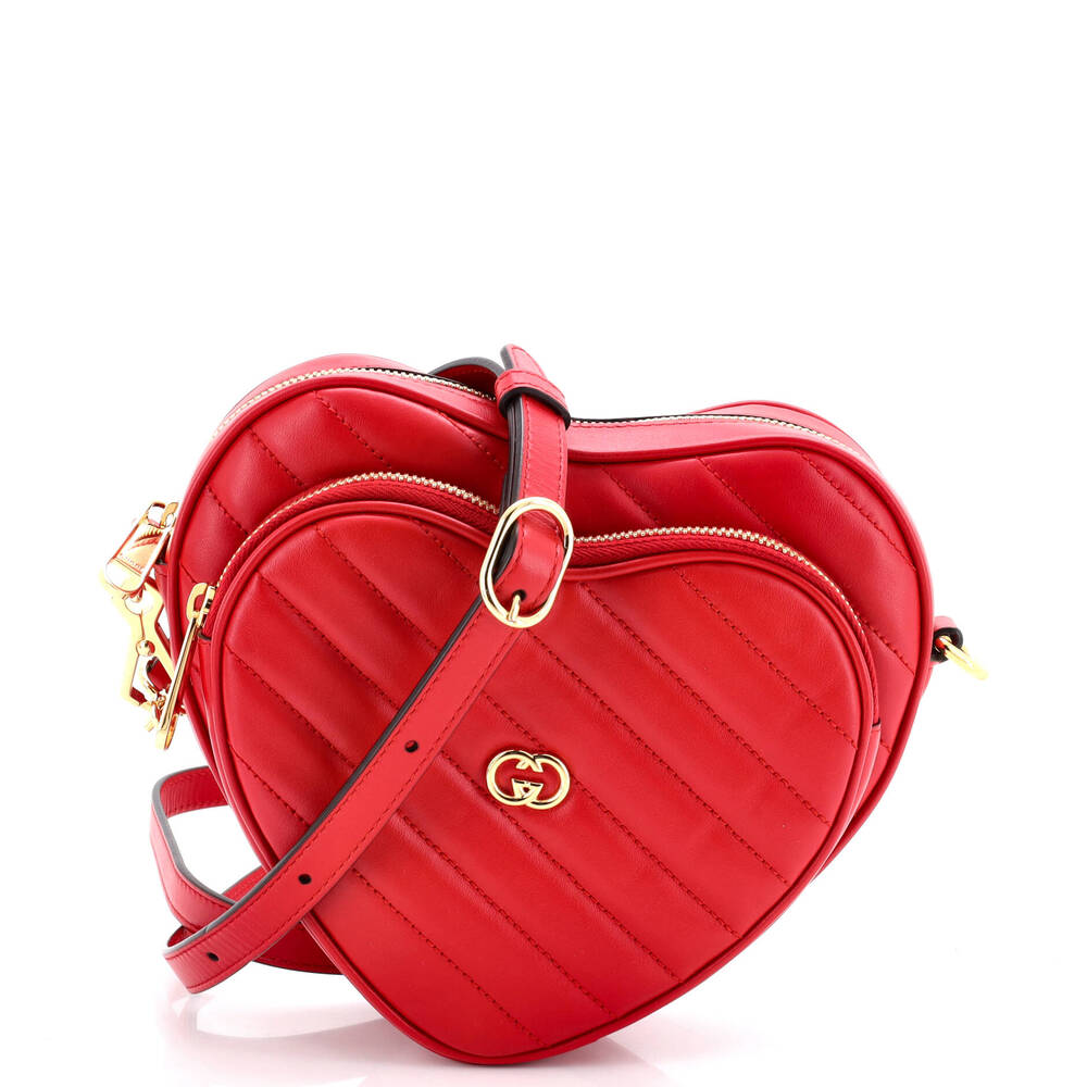 Gucci Interlocking G Heart Shoulder Bag #203835G14B